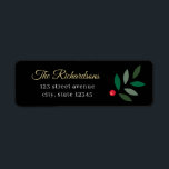Eat Drink Be Merry Christmas Holiday Address Label<br><div class="desc">Add a finishing touch to your holiday mails with our chic and modern holiday address labels. Matching holiday cards,  holiday gift labels,  and more are available at berryberrysweet.com</div>