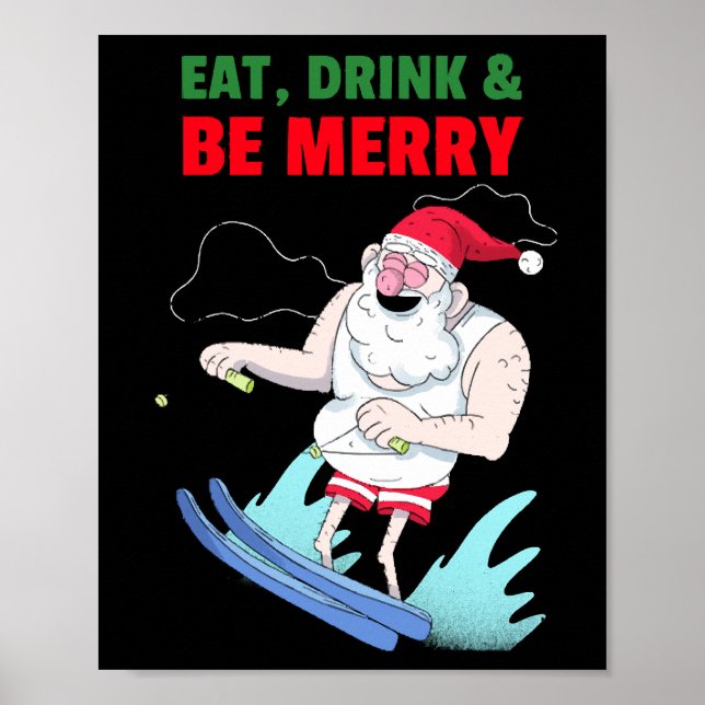 Eat, Drink & Be Merry Christmas Poster (Front)