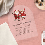 Eat Drink Be Merry Santa Mrs Claus Christmas<br><div class="desc">Eat Drink Be Merry Santa Mrs Claus Christmas.  The main header,  Eat,  Drink & Be Merry,  is in a modern set script,  and easily personalise the rest of the words as required. With a festive fun illustration of Santa and Mrs Claus.</div>