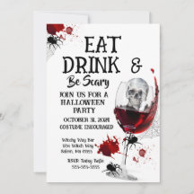 Eat, Drink & Be Scarry Invitation