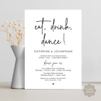 Eat, Drink, Dance Elegant Wedding Elopement Dinner