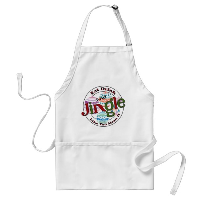 Eat Drink & Jingle Standard Apron (Front)