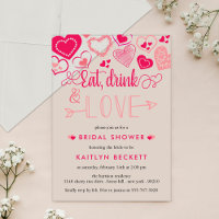 "Eat, Drink & Love" Valentine's Day Bridal Shower
