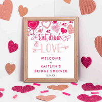 "Eat, Drink & Love" Valentine's Day Bridal Shower