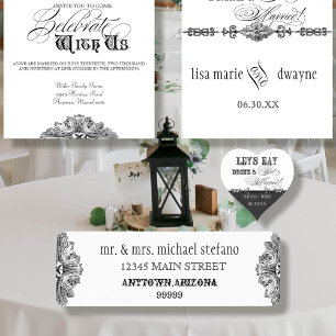 Eat, Drink n Get Married Matching Address Labels