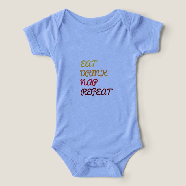 Eat Drink Nap Repeat baby wear (Design Front)