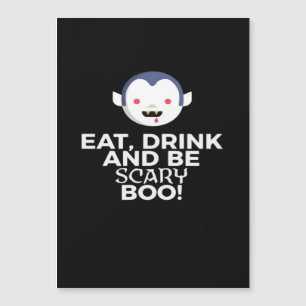 Eat Drink Scary Boo Halloween Design Creative Casu
