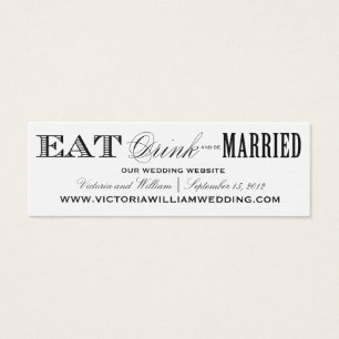 EAT, DRINK   WEDDING WEBSITE CARDS STYLE 2