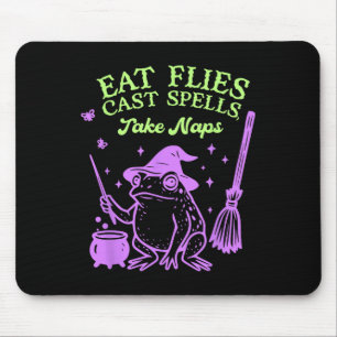 Eat Flies Cast Spells. Take Naps  Mouse Pad