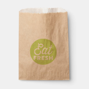 Eat Fresh Retro Typography Favour Bags