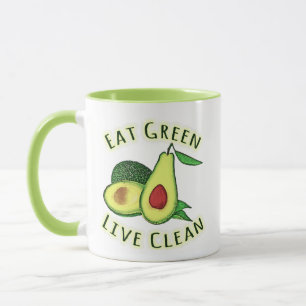 Eat Green Live Clean – World Vegetarian Day Mug