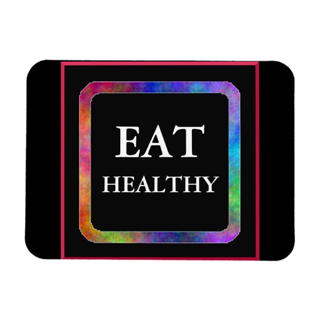 Eat Healthy flexi magnet (Horizontal)