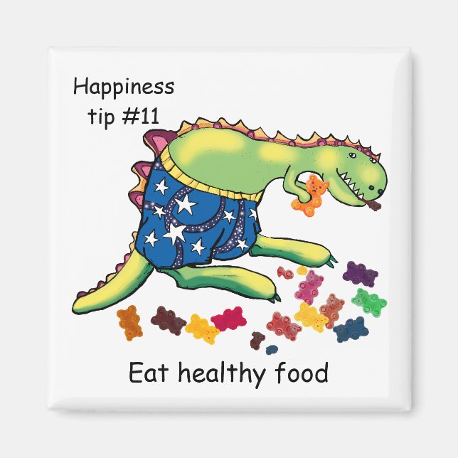 eat healthy food magnet (Front)