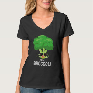 Eat Healthy I Love Team Broccoli Plant Based Distr T-Shirt