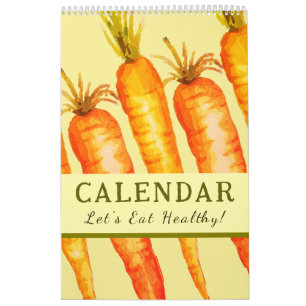 Eat Healthy Wall Art 2026 Motivational  Calendar