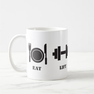 Eat, Lift, Sleep, Repeat - Bodybuilding Mug