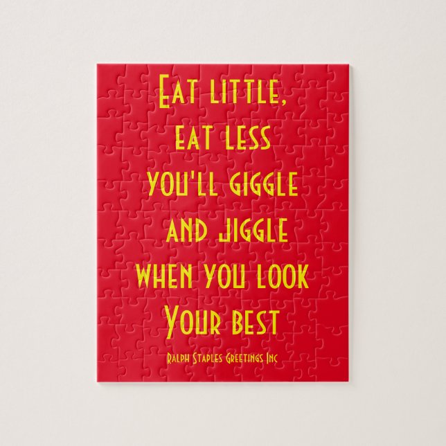 Eat little jigsaw puzzle (Vertical)