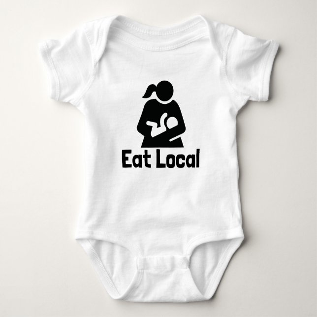 Eat Local Baby Bodysuit (Front)