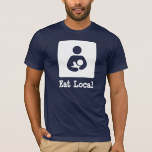 Eat Local Breastfeeding / Nursing Icon T-Shirt