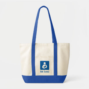 Eat Local Breastfeeding / Nursing Icon Tote Bag