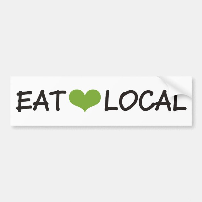 Eat Local Bumper Sticker (Front)