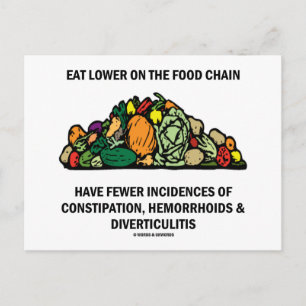 Eat Lower On The Food Chain (Vegetables) Postcard