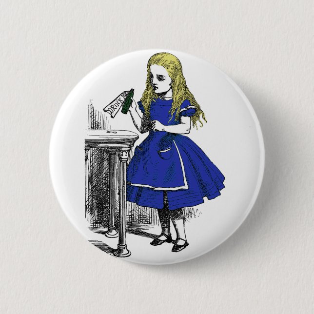 Eat Me, Drink Me 6 Cm Round Badge (Front)