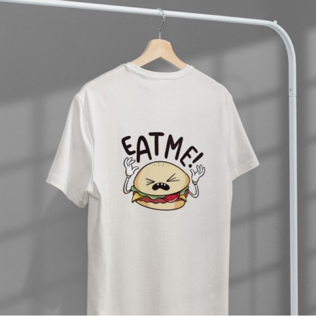 Eat Me Hamburger Character T-Shirt (Creator Uploaded)