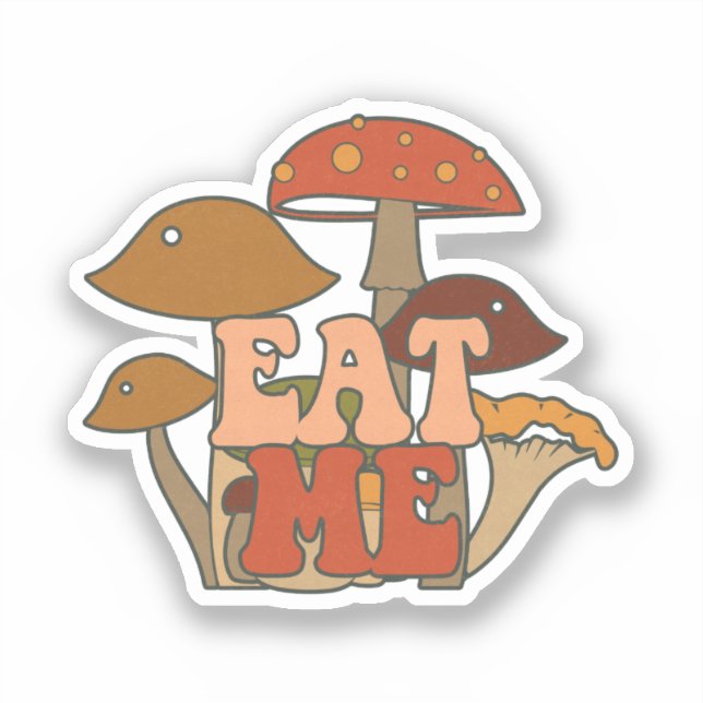 "Eat Me" – Whimsical Mushroom Design (Front)