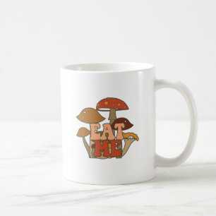 "Eat Me" – Whimsical Mushroom Design Coffee Mug