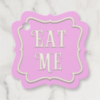 "Eat Me" Wonderland Tea Party Pink Personalised