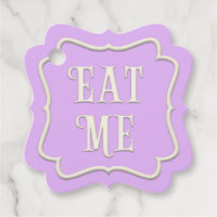 "Eat Me" Wonderland Tea Party Purple Personalised