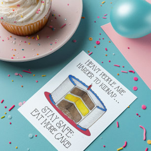 Eat More Cake Inspirational Postcard