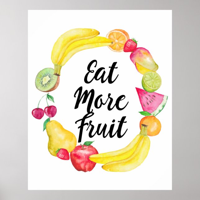 Eat more fruit poster (Front)