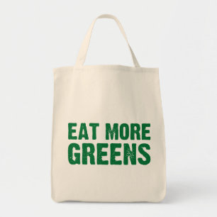 Eat More Greens Grocery Bag