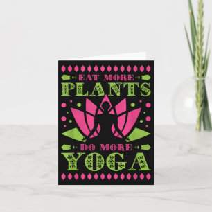 Eat More Plants Do More Yoga, Vegan Card