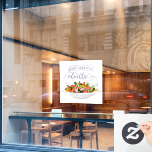 Eat more plants fresh salad motivation lettering