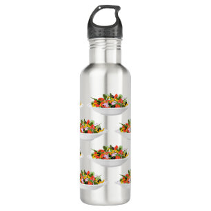 Eat more plants fresh salad motivation lettering 710 ml water bottle