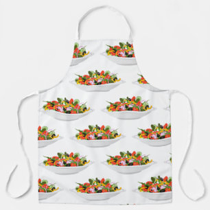 Eat more plants fresh salad motivation lettering apron