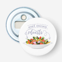 Eat more plants fresh salad motivation lettering