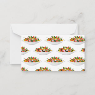 Eat more plants fresh salad motivation lettering card