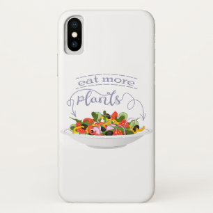 Eat more plants fresh salad motivation lettering Case-Mate iPhone case