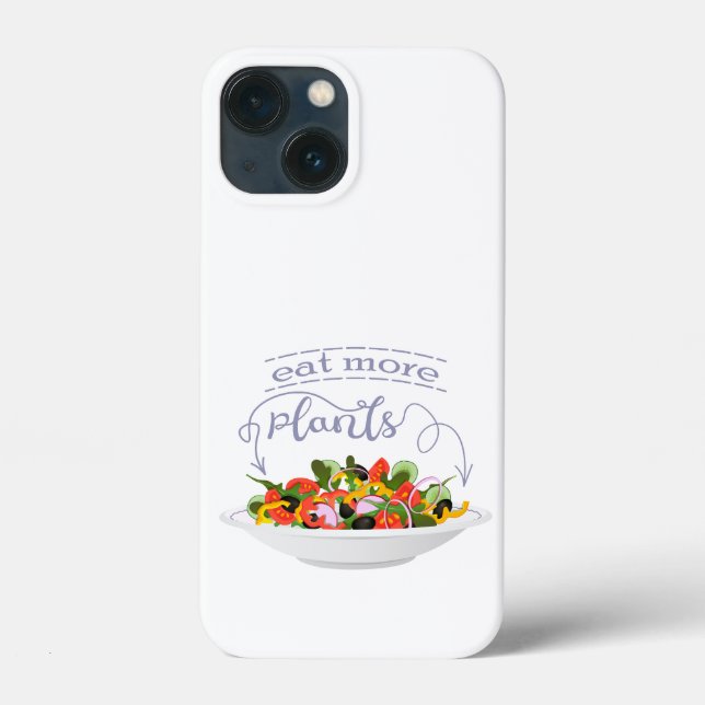 Eat more plants fresh salad motivation lettering Case-Mate iPhone case (Back)