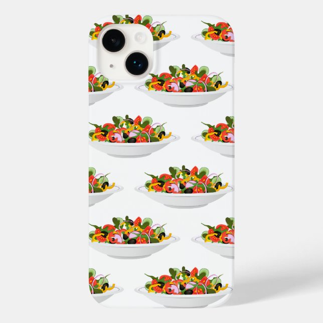 Eat more plants fresh salad motivation lettering Case-Mate iPhone case (Back)