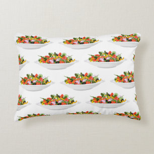 Eat more plants fresh salad motivation lettering decorative cushion
