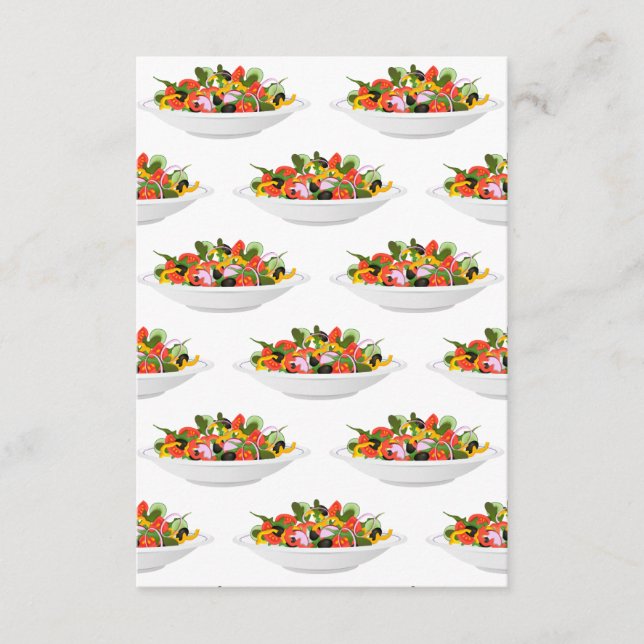 Eat more plants fresh salad motivation lettering enclosure card (Front)