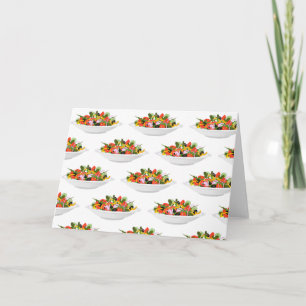 Eat more plants fresh salad motivation lettering invitation