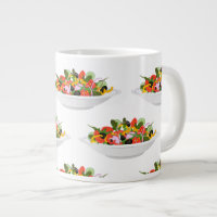 Eat more plants fresh salad motivation lettering