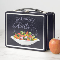 Eat more plants fresh salad motivation lettering