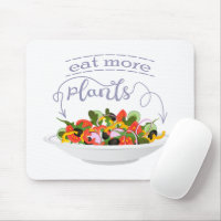 Eat more plants fresh salad motivation lettering